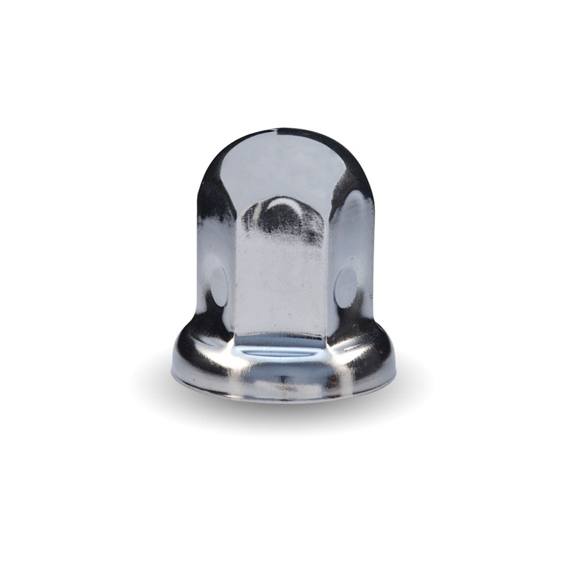 33mm Stainless Steel Push On Nut Cover with Flange