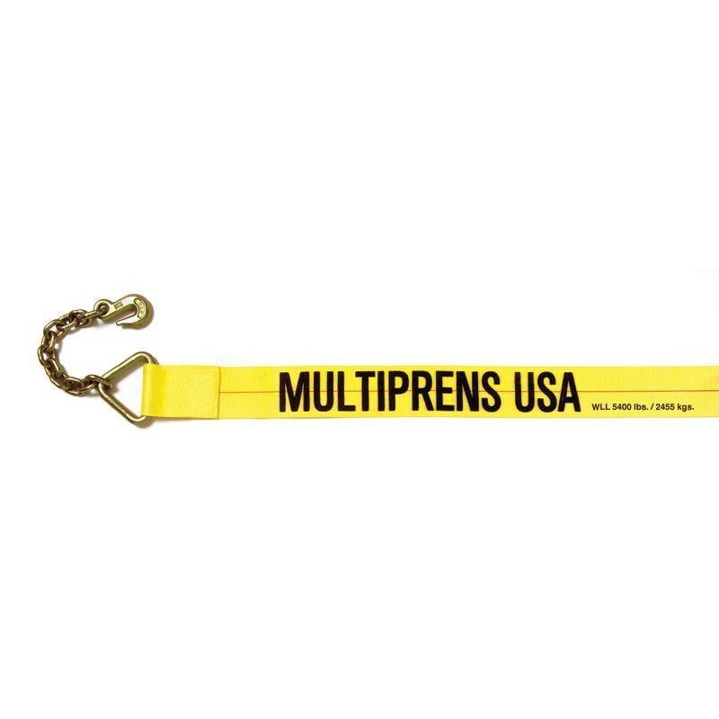 4 x 30′ Winch Strap w/Chain