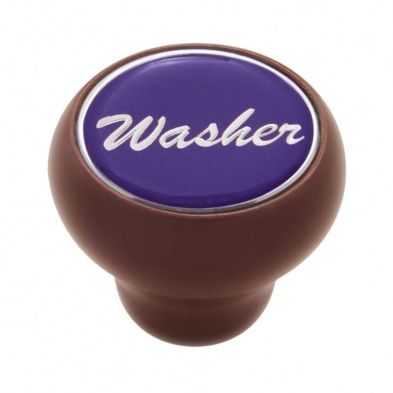 Washer Wood Deluxe Dash Knob – Purple Glossy Sticker