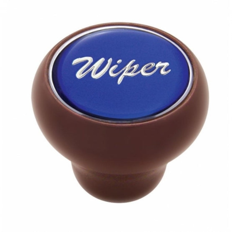 Wiper Wood Deluxe Dash Knob – Blue Glossy Sticker