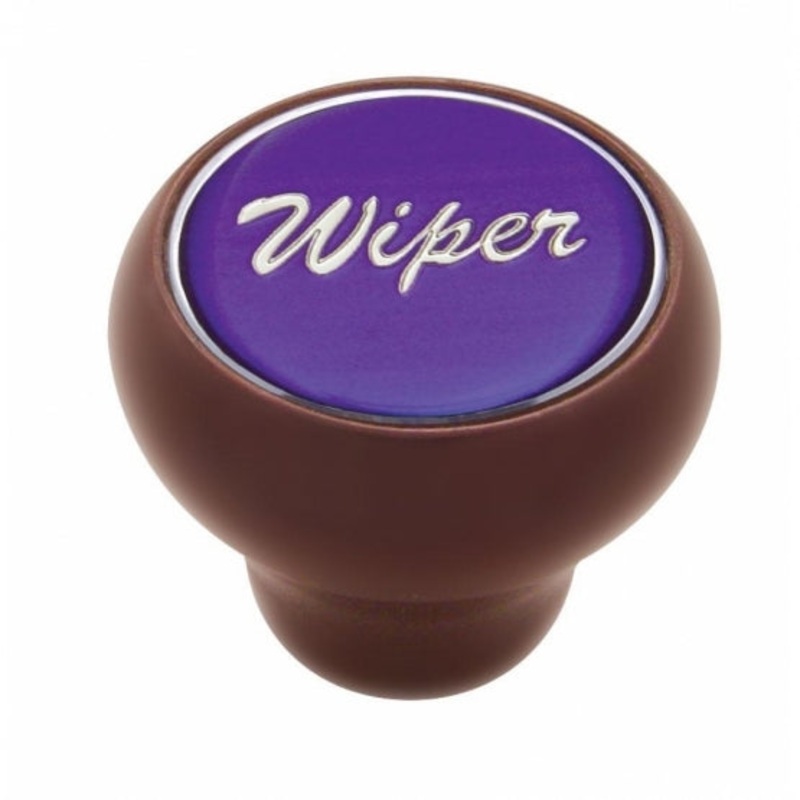 Wiper Wood Deluxe Dash Knob – Purple Glossy Sticker