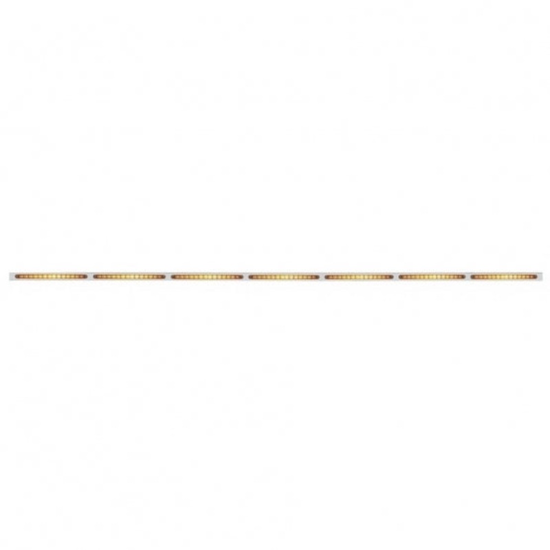 94 Stainless Light Bracket w/ Seven 14 LED 12 Light Bars – Amber LED/Amber Lens