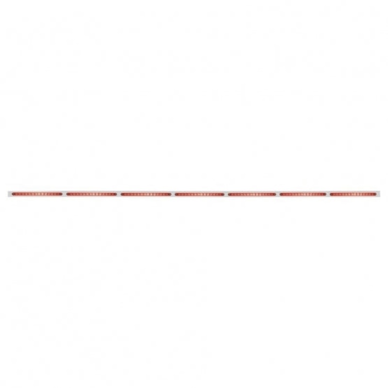 94 Stainless Light Bracket w/ Seven 14 LED 12 Light Bars – Red LED/Red Lens