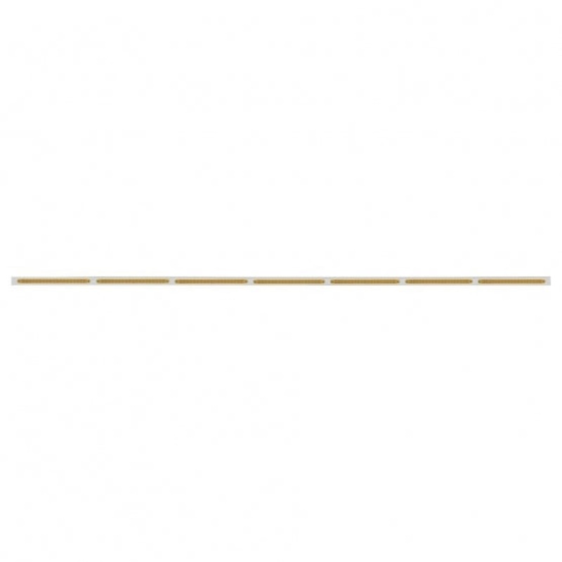 94 Stainless Steel Light Bracket w/ Seven 19 LED 12 Reflector Light Bars – Amber LED/Amber Lens