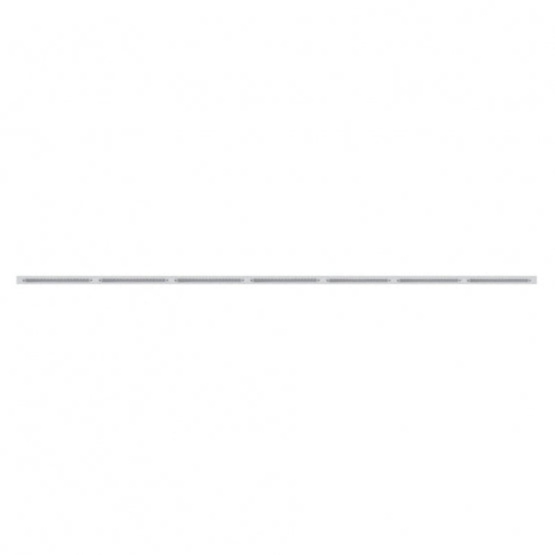 94 Stainless Steel Light Bracket w/ Seven 19 LED 12 Reflector Light Bars – Red LED/Clear Lens