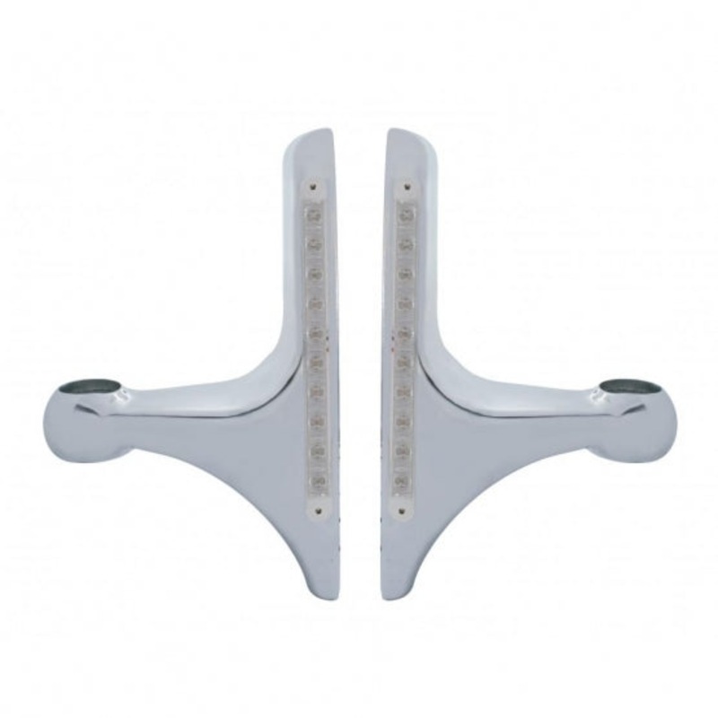 LED Headlight Bracket – 10 Amber LED/Clear Lens