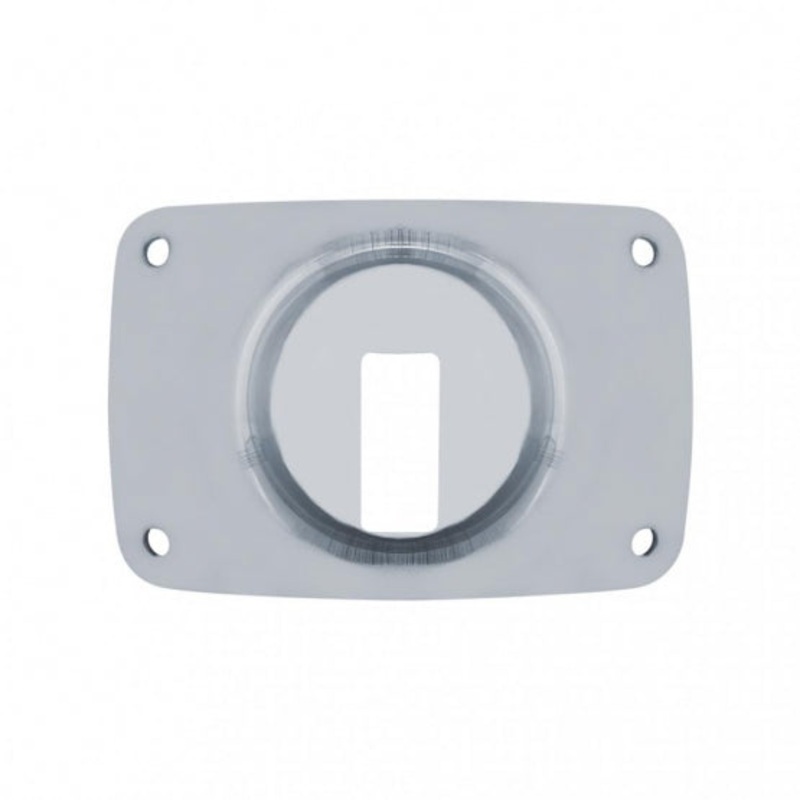 Stainless Peterbilt Headlight Inner Mounting Base Plate