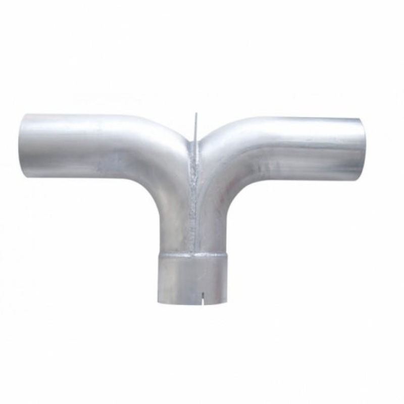Universal Chrome 5 Y Pipe w/ Divider – 25 W x 14 H