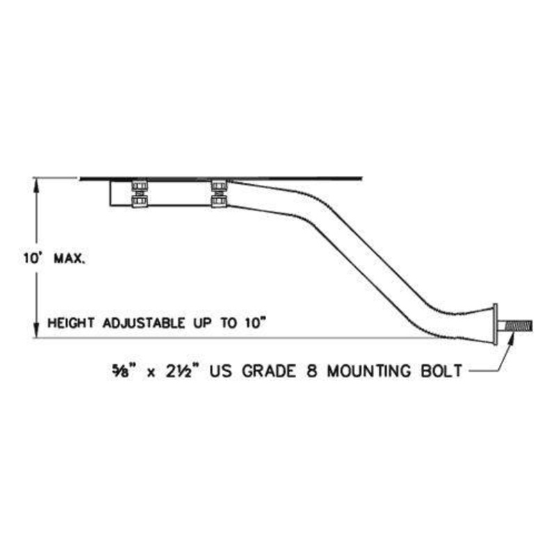 10 Fender Mounting Bracket|Universal|18″