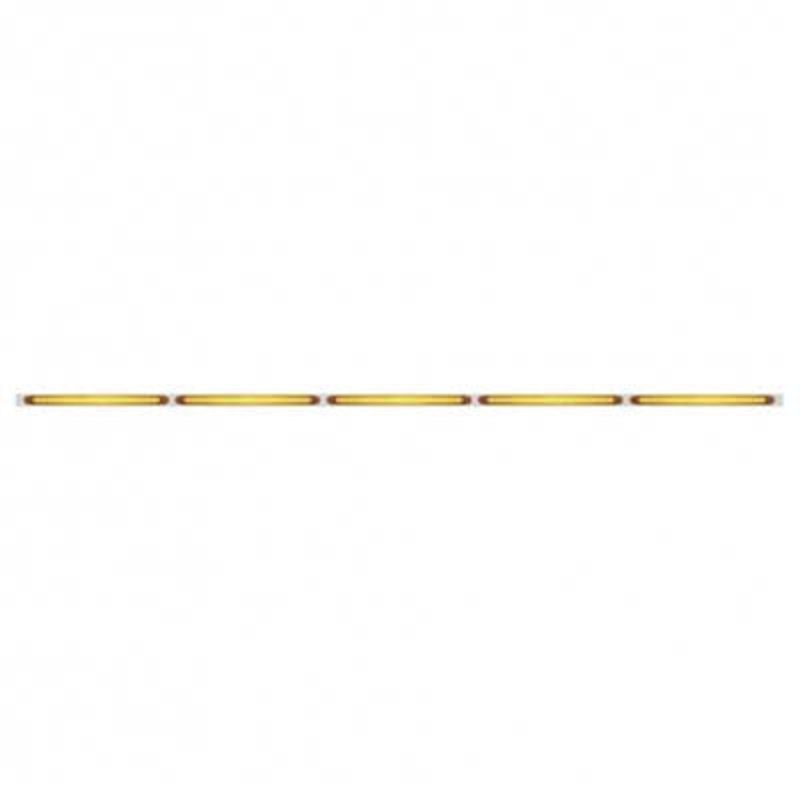 94 Stainless Steel Light Bracket With Five 23 SMD LED 17-1/4 Light Bar – Amber LED/Amber Lens