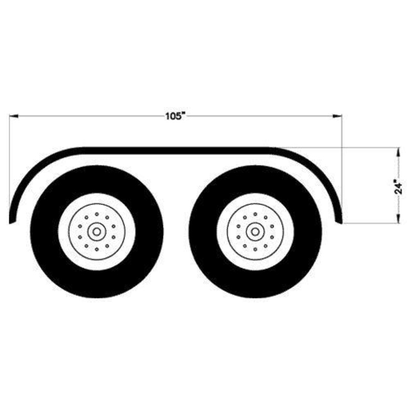 Al Smooth Full Fender|Universal|4″ Adjustable|Aluminum