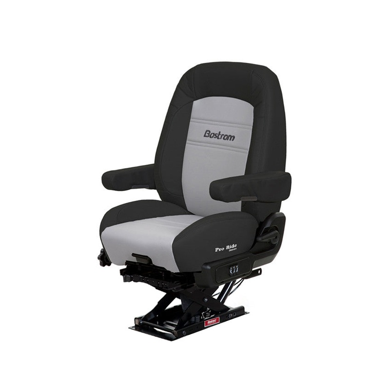 Bostrom Pro Ride, Lo Pro, Mid Back, Black/Gray Leather