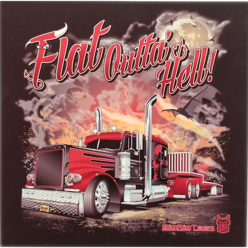 Flat Outta Hell|Small|Medium|Large|X-Large|2X-Large|3X-Large