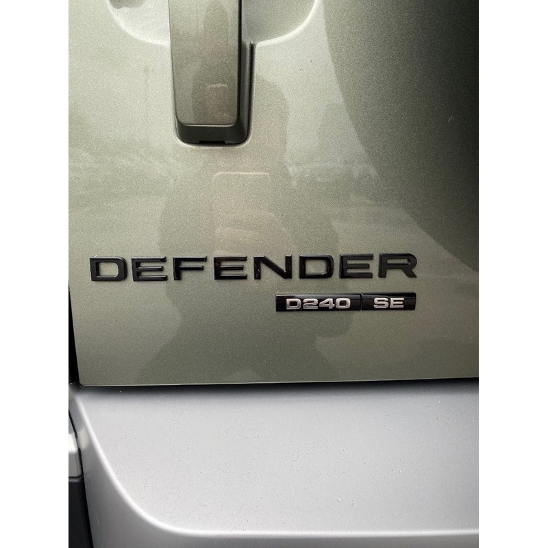 Land Rover Defender Rear Badge – Gloss Black