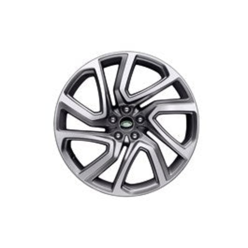 Land Rover Discovery 5 22 5 Split Spoke Style 5025 Alloy Wheel Machine Polished Finish