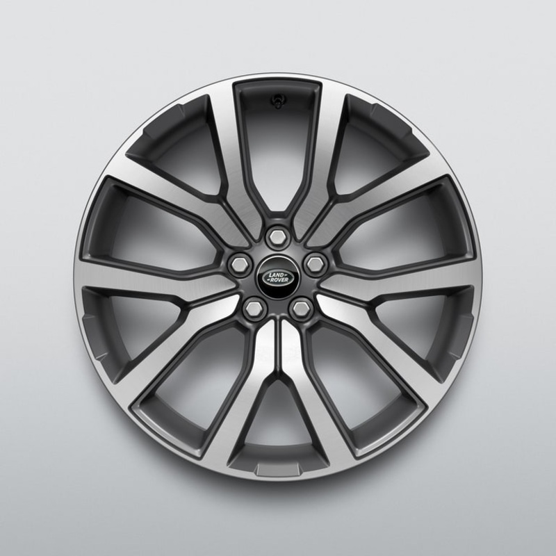 Range Rover Evoque 20 5 Split Spoke Style 5115 Alloy Wheel Satin Dark Grey Diamond Turned Finish