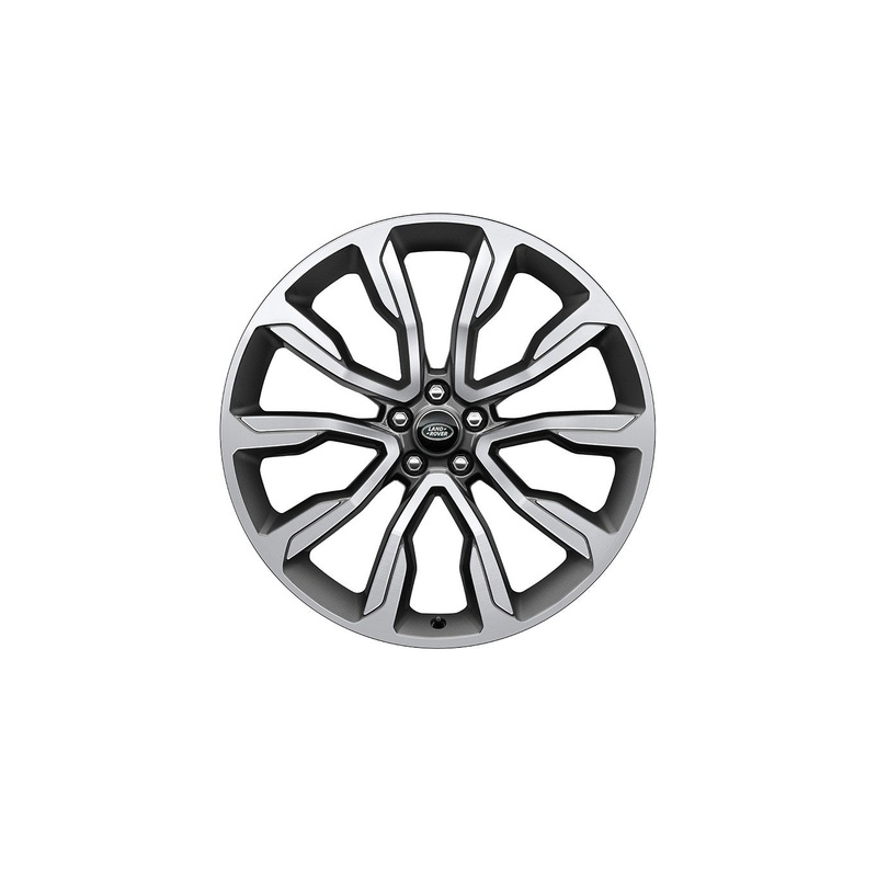 Range Rover Velar 22 10 Spoke Style 1051 Alloy Wheel  Diamond Turned with Satin Technical Grey Finish