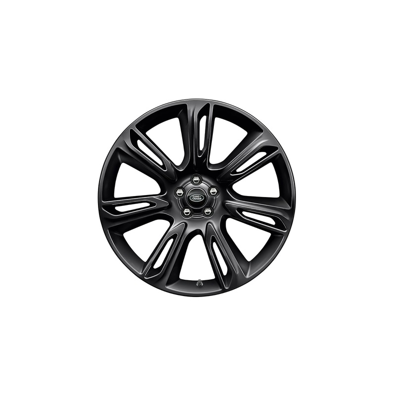 Range Rover Velar 22 7 Split Spoke Style 7015 Alloy Wheel  Gloss Black Finish