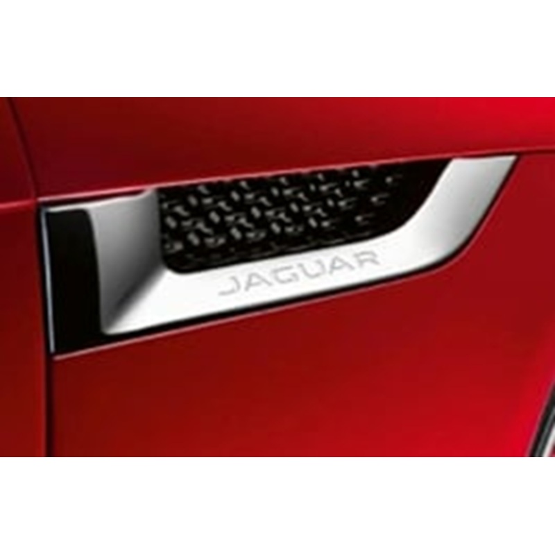 Jaguar F-Type Side Power Vent Set – Chrome Finish, Pair