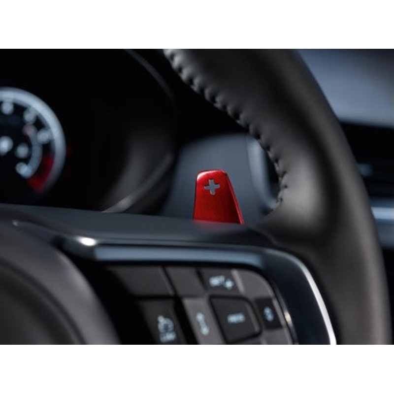 Jaguar Gearshift Paddles in Aluminium Red