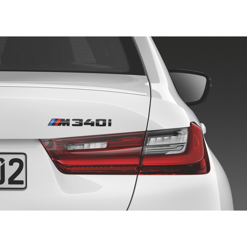 BMW M340I Car Lettering Emblem Badge Logo Black Painted