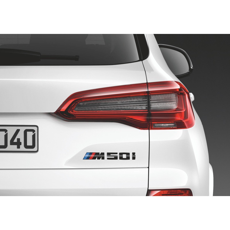 BMW M50I Car Lettering Emblem Badge Logo Black Painted