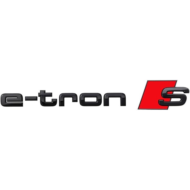 Audi Lettering e-tron S Black Tuning Exclusive Black Edition Emblem