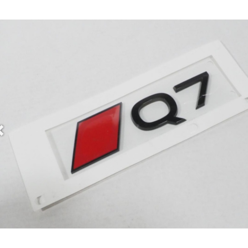 Audi Q7 Black Rear Boot Badge