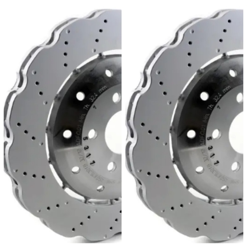 Audi RS4 B8 RS5 R8 Wavy Front Brake Discs