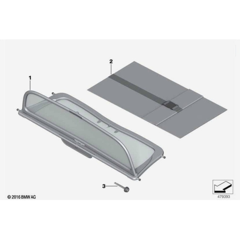 MINI convertible wind deflector