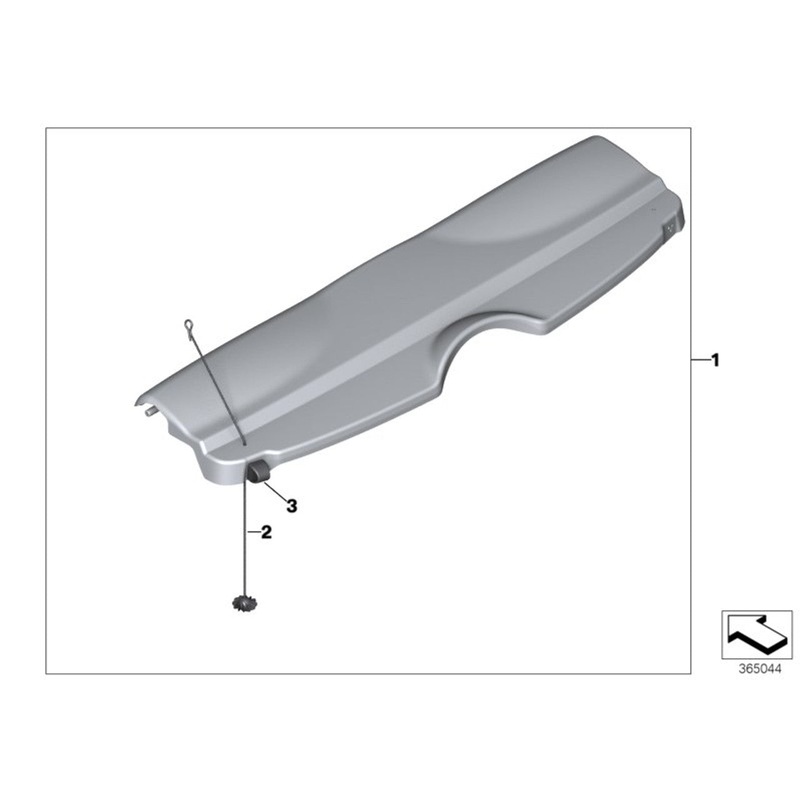 MINI Genuine 5 Door Hatch Parcel Shelf