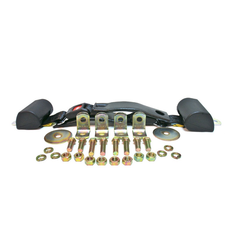Black Seat Belts – 2 Point Retractable Front – FJ40 1972-1978