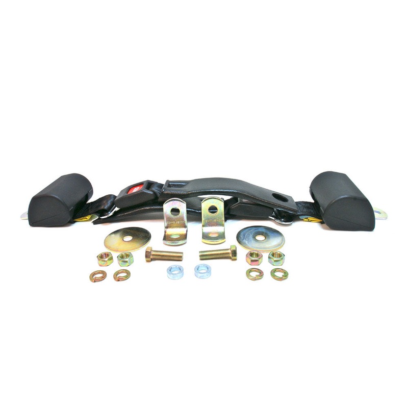 Black Seat Belts – 2 Point Retractable Rear – FJ40 1972-1978