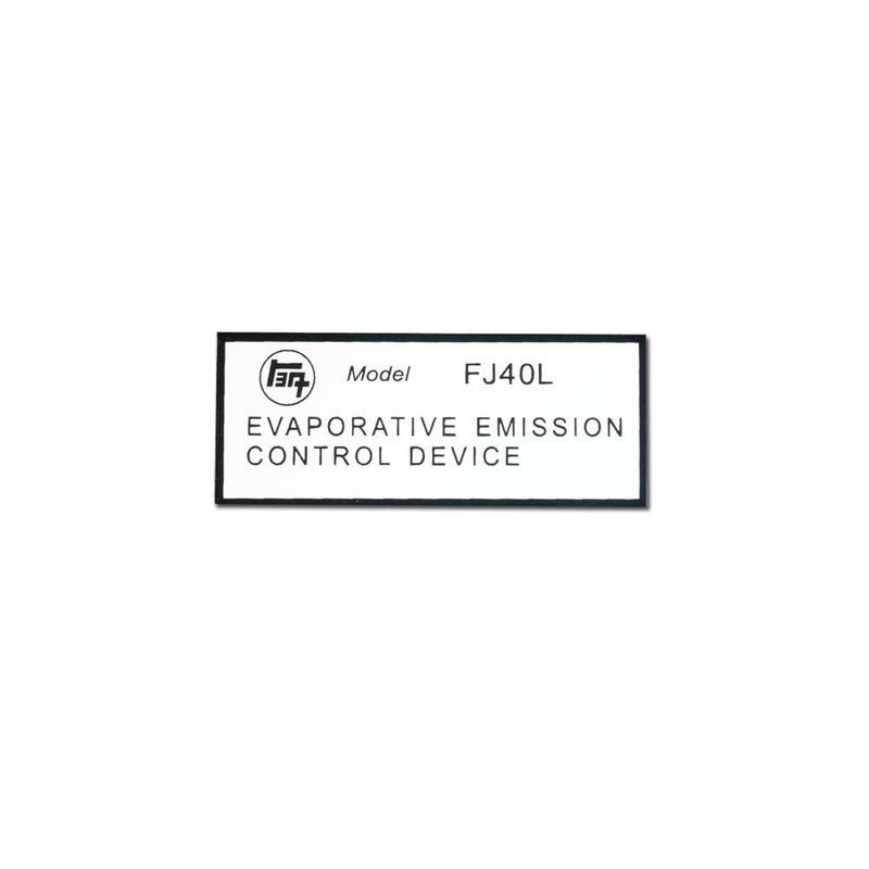 Engine Evaporative Emission Control – Decal -FJ40 – FJ45 – 1972-1978