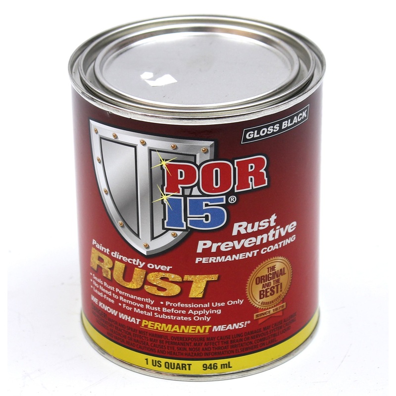 POR-15 Rust Preventive Paint and Undercoat Black, Quart FJ40, FJ45, FJ55, FJ60, FJ62 1958-2009