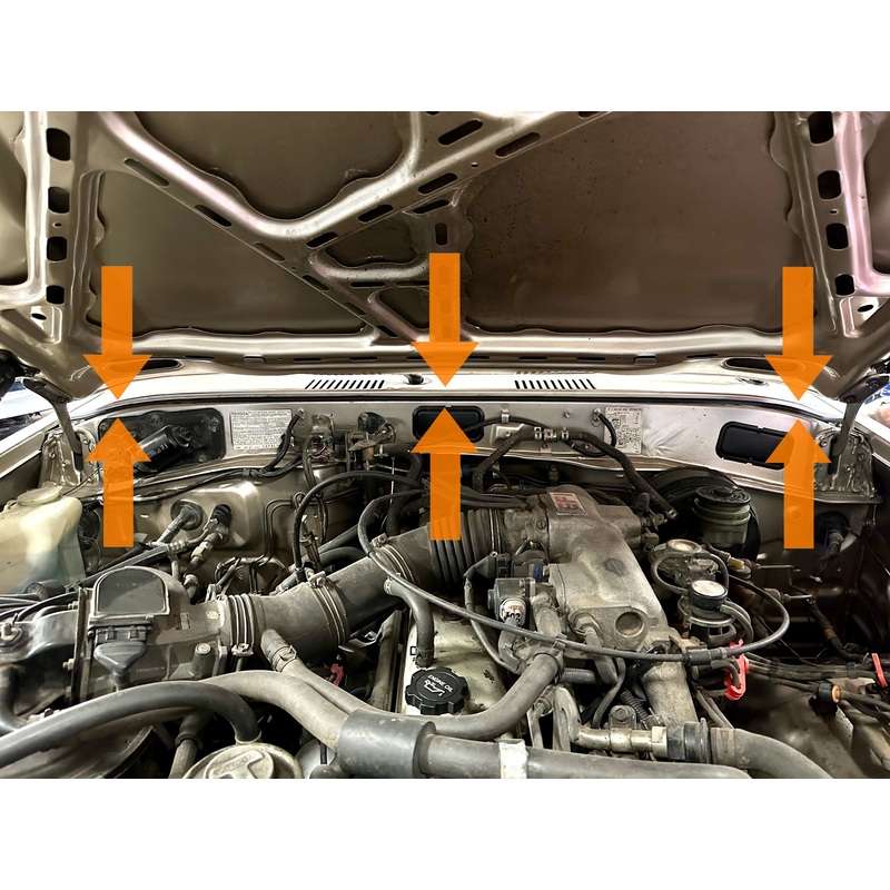 Weatherstrip – Hood to Cowl FJ60, FJ62, HJ60, HJ61, BJ60, BJ61 1981-1990