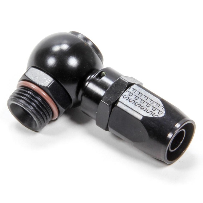 Fragola #8 Banjo Hose Fitting Straight Black 100008