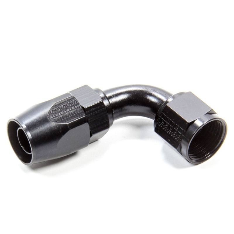 Fragola Hose Fitting #10 90-Degree Black 109010-BL