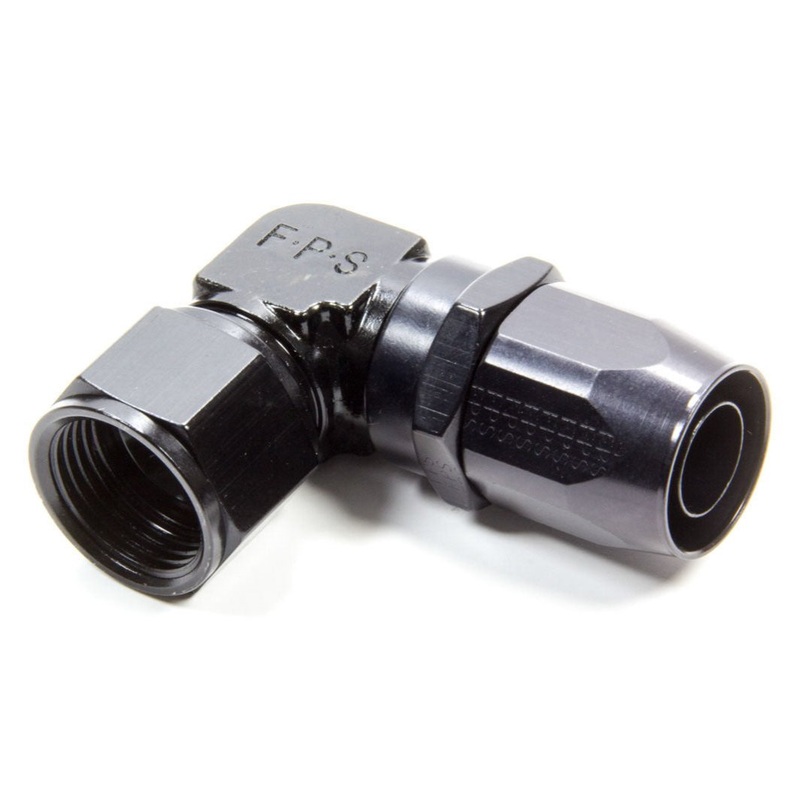 Fragola Hose Fitting #12 90-Degree Black – Low Profile 109112-BL