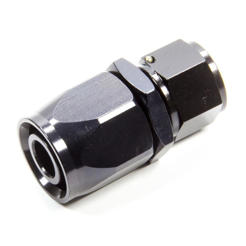 Fragola Hose Fitting #12 Straight to #16 Hose Black 220113-BL