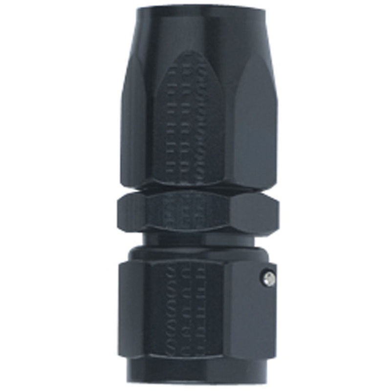 Fragola Hose Fitting #4 Straight Black 100104-BL