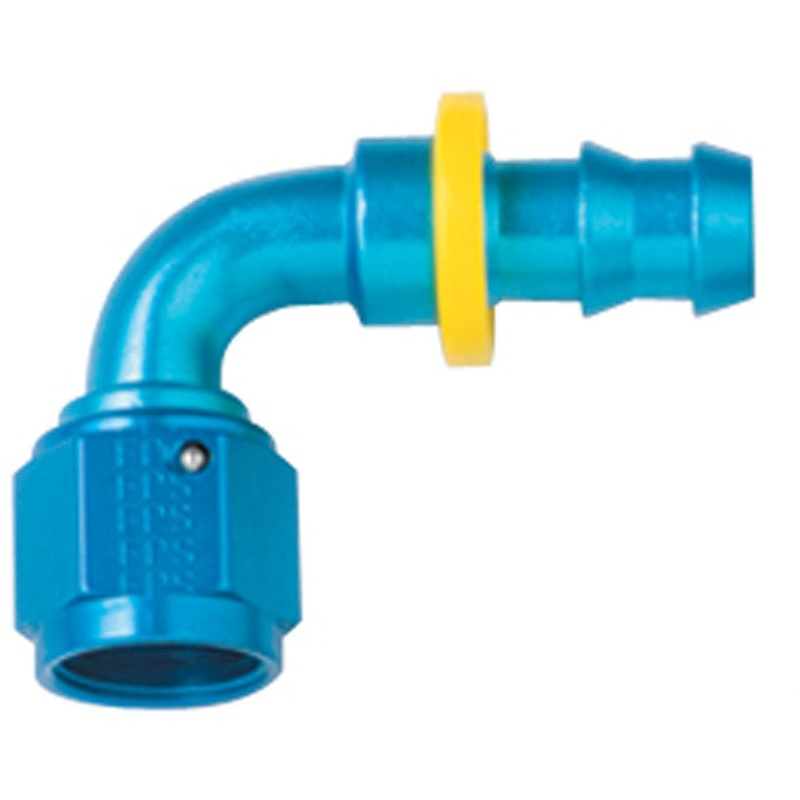 Fragola Hose Fitting #6 90-Degree Push Lock 209006