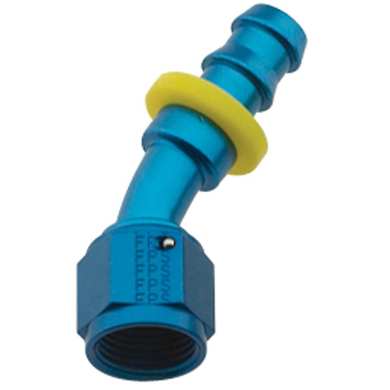 Fragola Hose Fitting #8 30-Degree Push Lock 203008