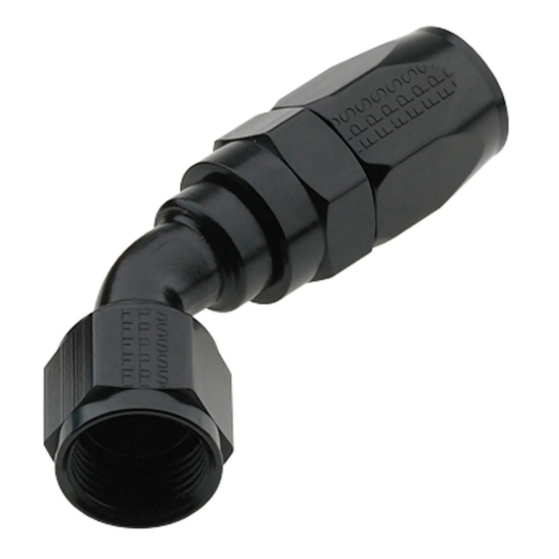 Fragola Series 2000 Pro-Flow Hose End #12 45-Degree Black 224512-BL