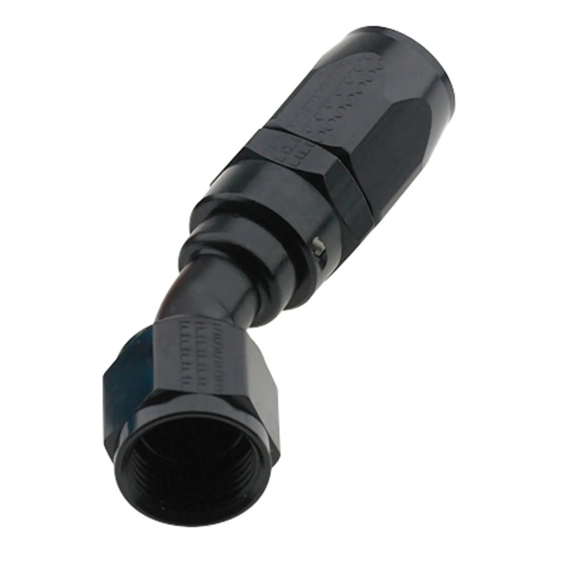 Fragola Series 2000 Pro-Flow Hose End #6 30-Degree Black 223006-BL