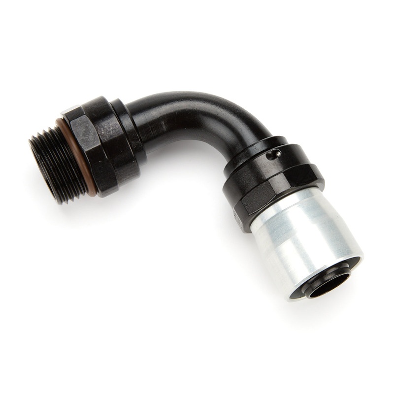 Fragola 12an ORB Male 90-Degree Crimp Hose End 3109012-RAD