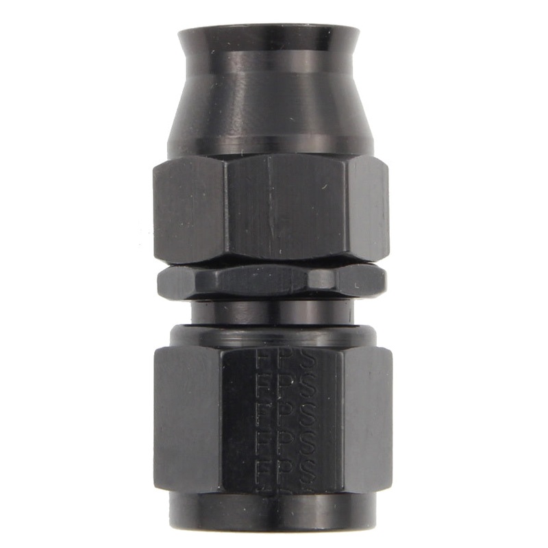 Fragola Hose Fitting #6 Straight PTFE Black 680106-BL