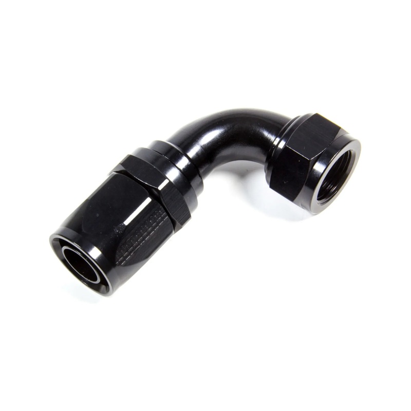Fragola Series 2000 Expander Hose End 90-Degree #12 to #16 Black 229013-BL