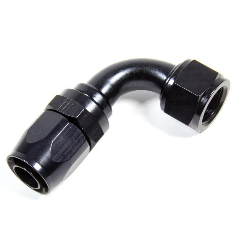Fragola Series 2000 Hose End 90-Degree #10 to #12 Black 229011-BL