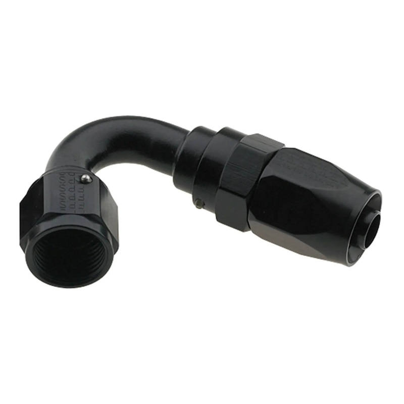 Fragola Series 2000 Pro-Flow Hose End #12 120-Degree Black 231212-BL